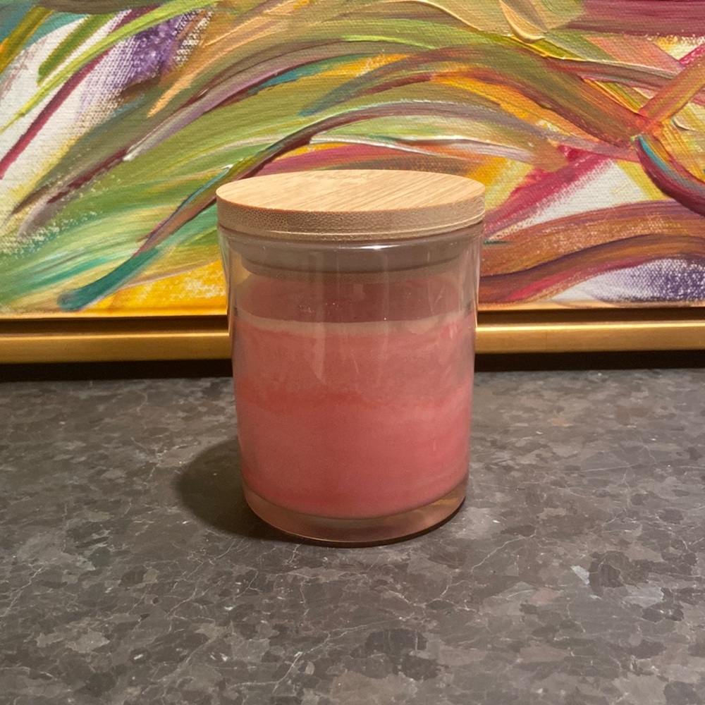 homemade rose candles